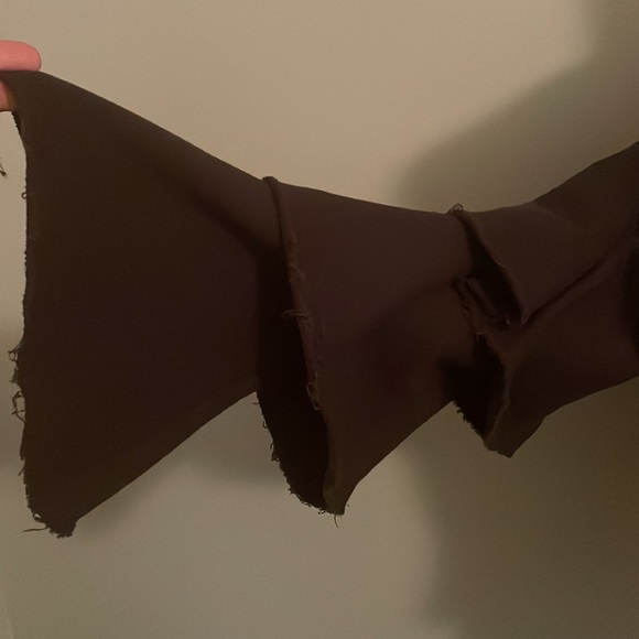 Chocolate fun wide sleeves cropped top - Picture 3 of 9